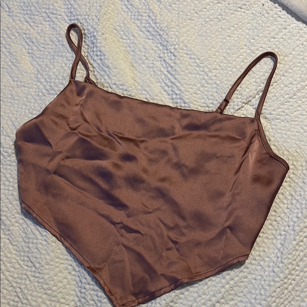 Mauve Satin Camisole Top